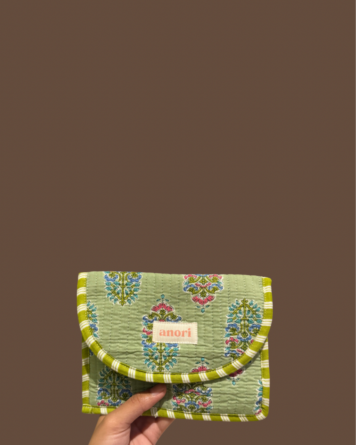 MINT MEADOW VELCRO POUCH