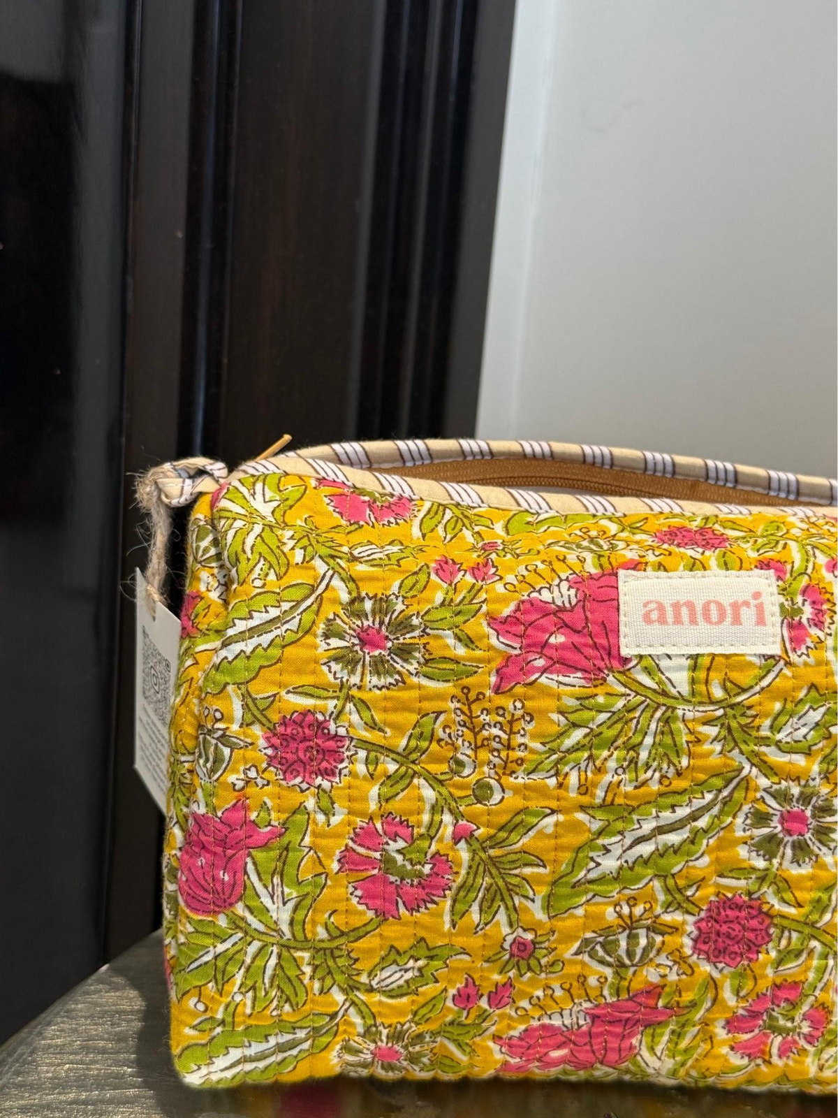MARIGOLD FLORAL POUCH (SET OF 3)