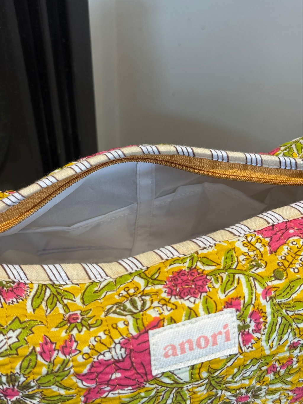 MARIGOLD FLORAL POUCH (SET OF 3)