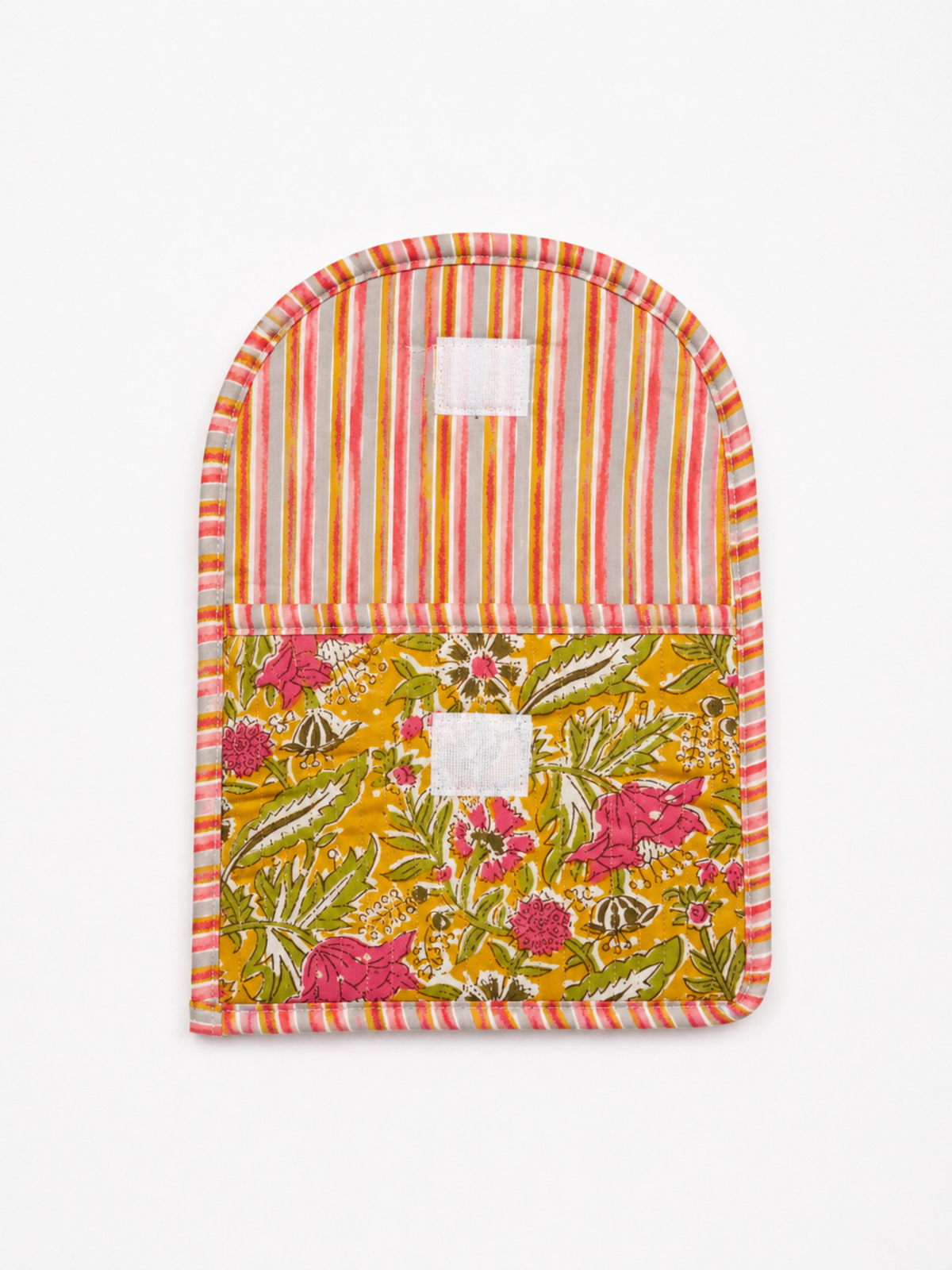 MUSTARD BLOOM VELCRO POUCH
