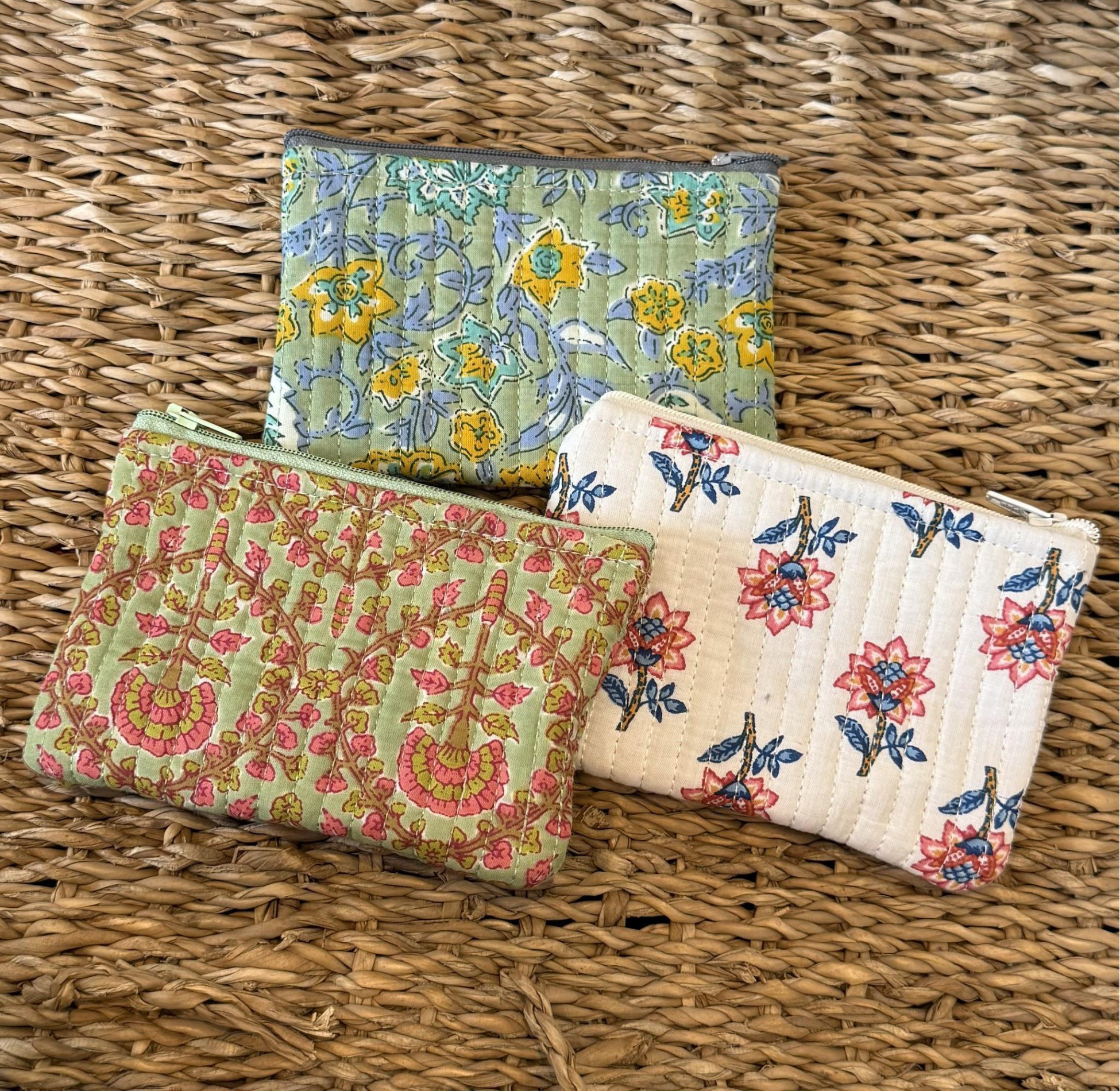 AQUA BLOOM MINI WALLET