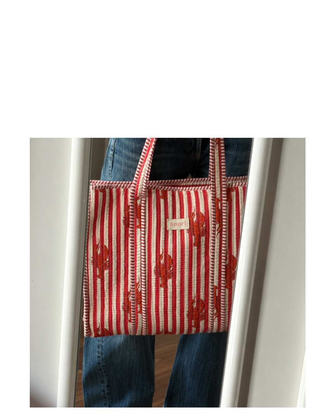 Lobster Stripe Tote